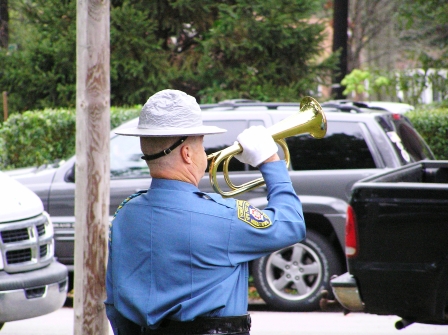 Taps is played.