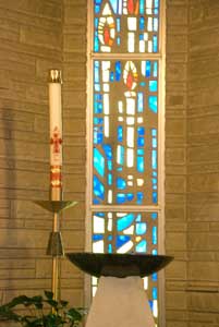 Stained Glass Window in chapel